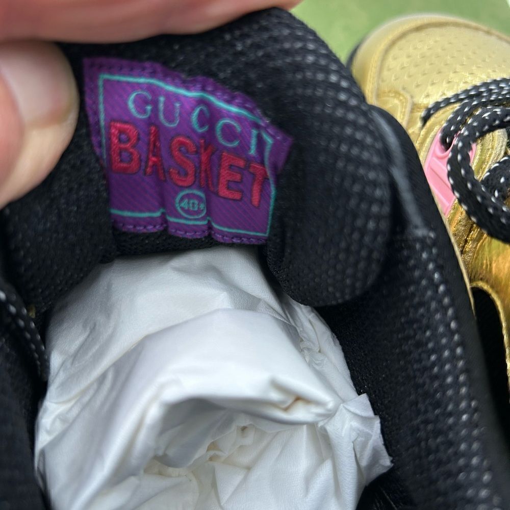 Women’s Gucci basket sneakers size 40.5 made in Italy - Picture 9 of 10